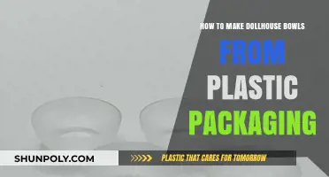 Crafting Mini Dollhouse Bowls from Recycled Plastic Packaging