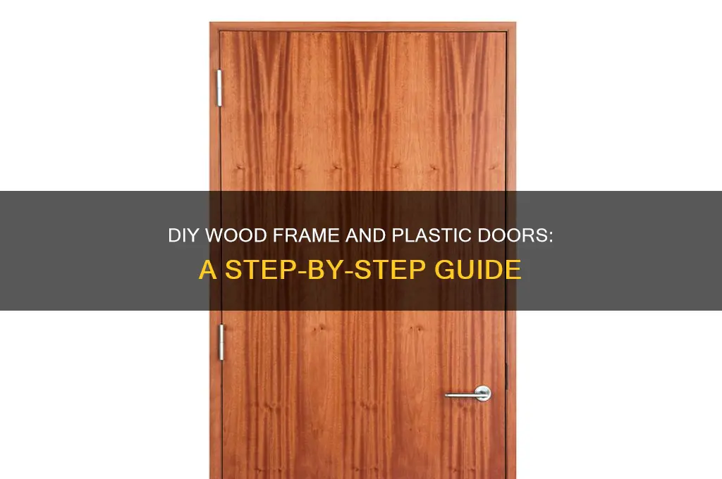 how to make doors out of wood frame and plastic