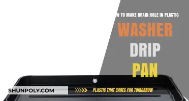 DIY Guide: Creating a Drain Hole in Plastic Washer Drip Pans