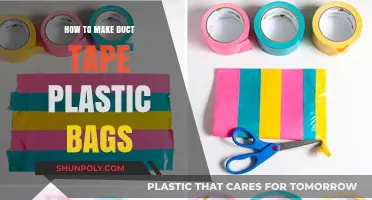 Creative DIY: Crafting Durable Duct Tape Plastic Bags at Home