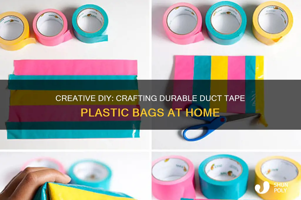 how to make duct tape plastic bags