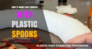 DIY Eagle Wreath Craft: Creative Plastic Spoon Tutorial Guide