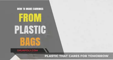 Creative Upcycling: Crafting Unique Earrings from Plastic Bags