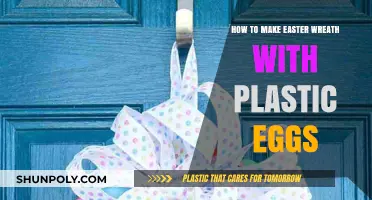 Crafting a Vibrant Easter Wreath Using Colorful Plastic Eggs