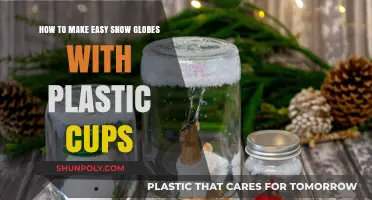 DIY Snow Globes: Simple Craft Using Plastic Cups for Fun