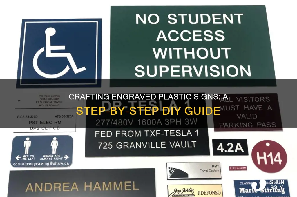 how to make engraved plastic signs
