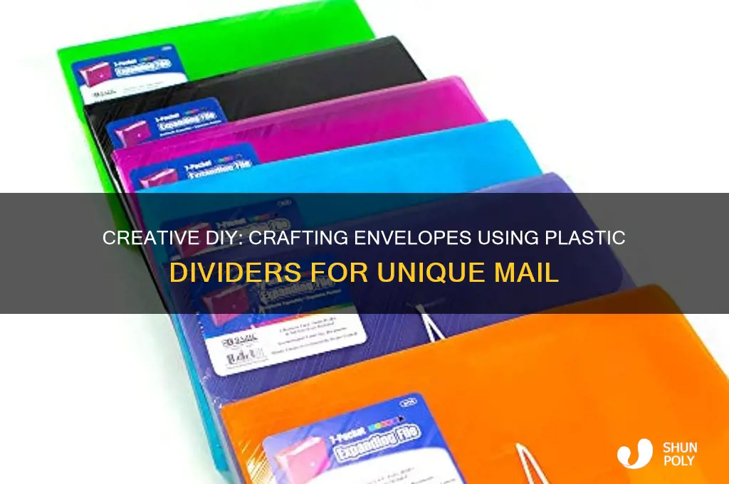 how to make envelopes with plastic divider