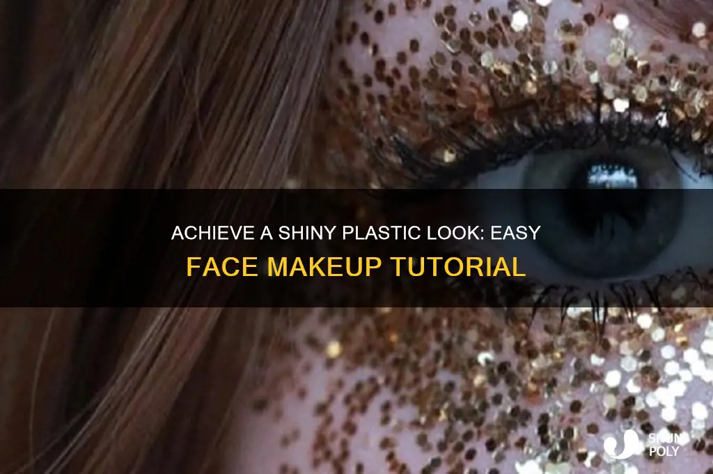 how to make face look like shiny plastic