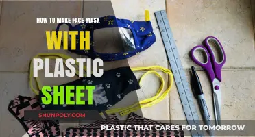 DIY Face Mask: Crafting Protection with a Plastic Sheet Guide