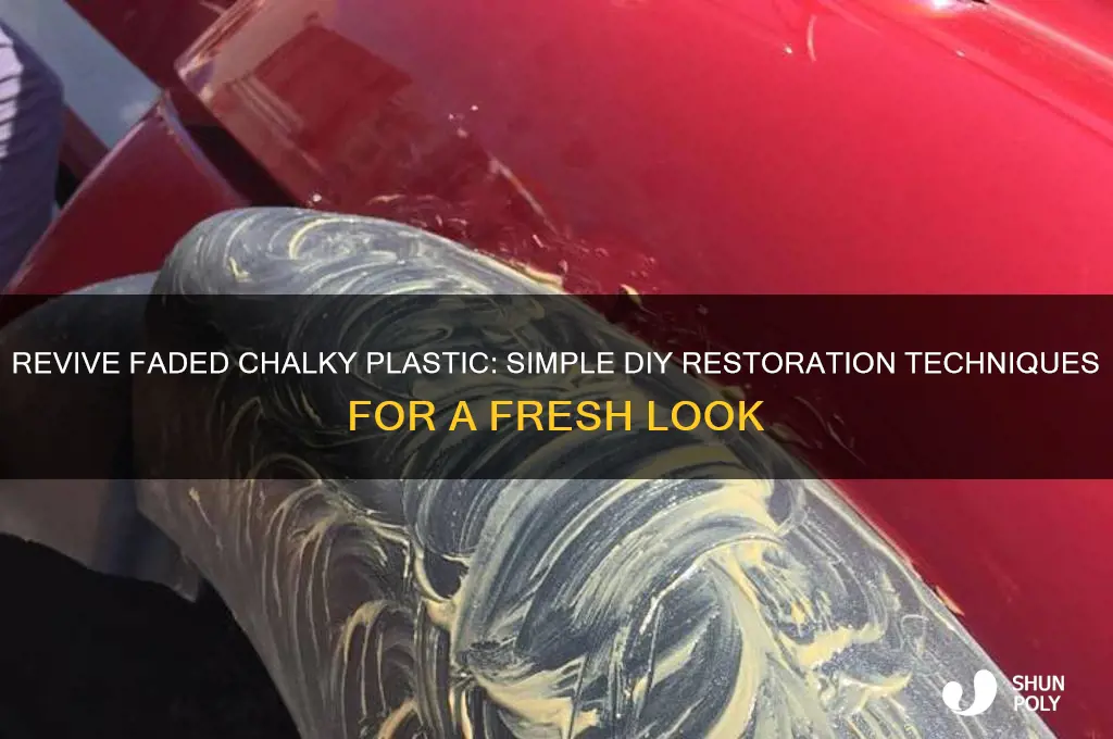 how to make faded chaulkey plastic look new