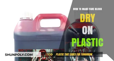 Easy DIY Fake Blood Drying Technique for Plastic Surfaces