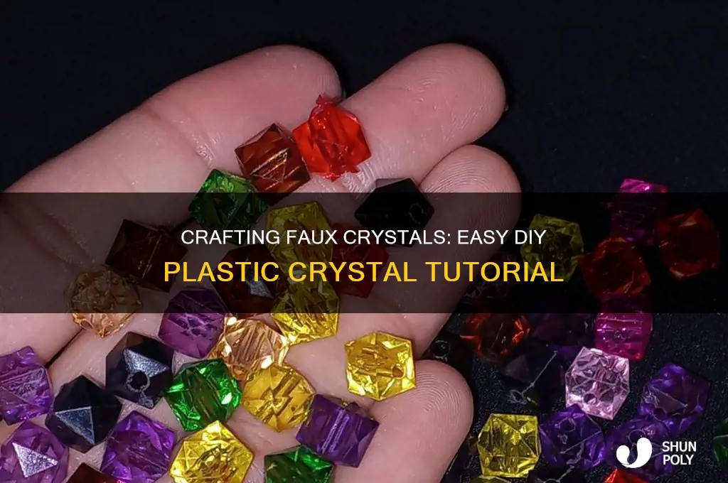 how to make fake crystals plastic