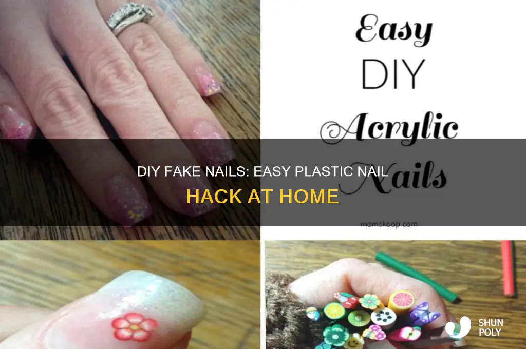 how to make fake nails at home with plastic
