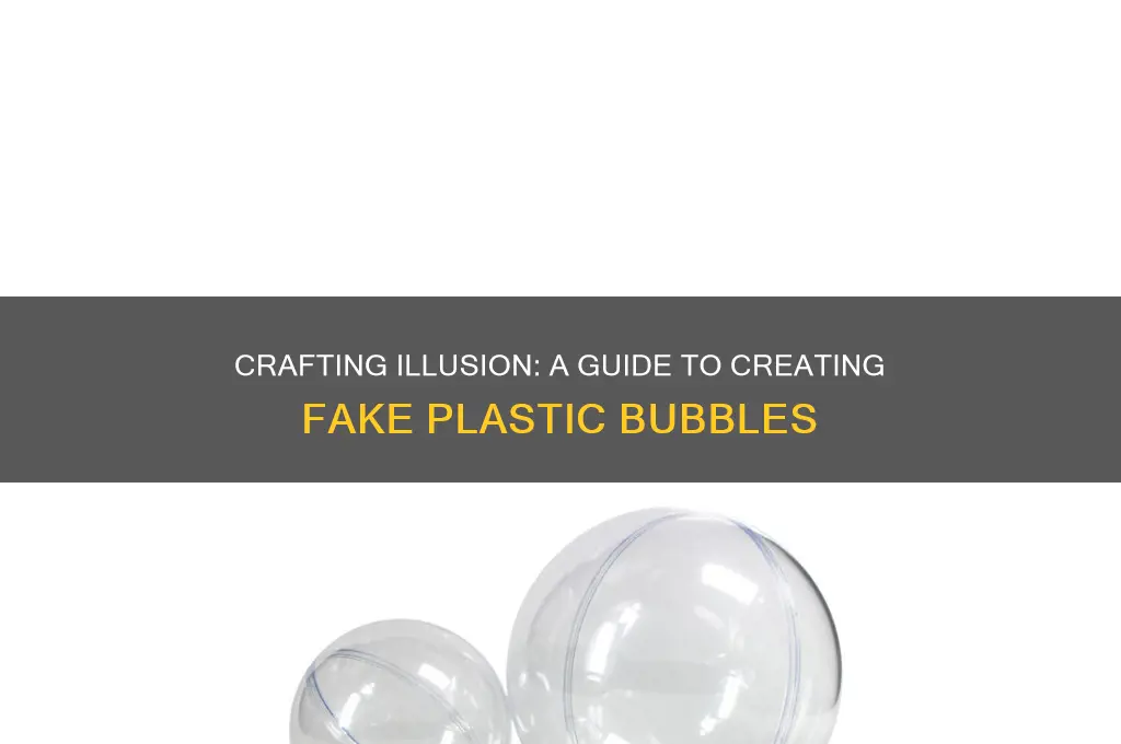 how to make fake plastic bubbles