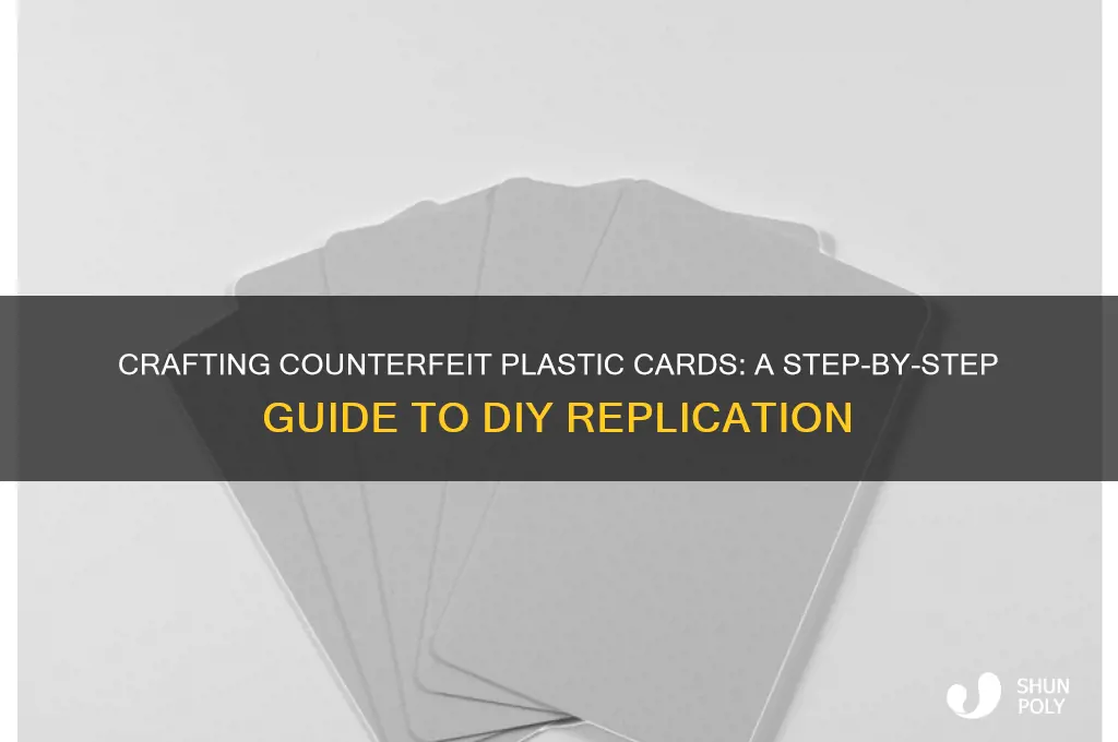 how to make fake plastic cards