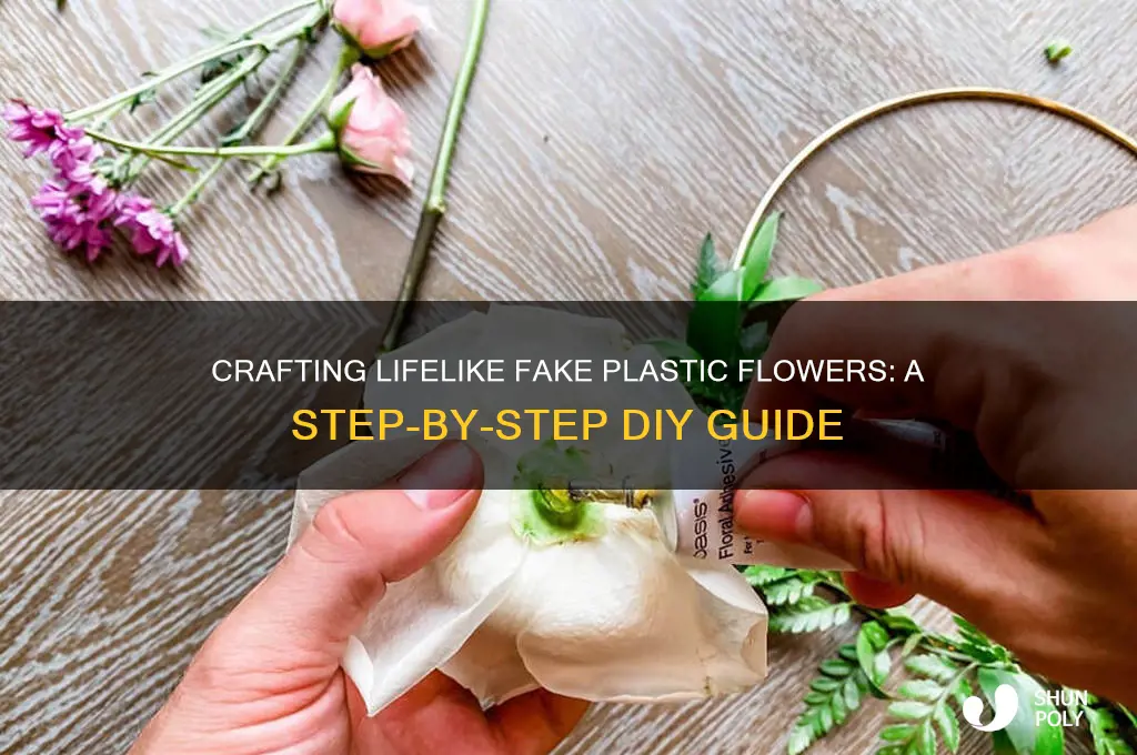 how to make fake plastic flowers
