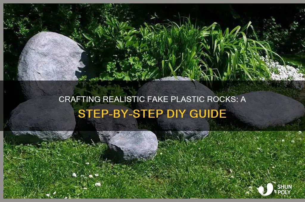 how to make fake plastic rocks
