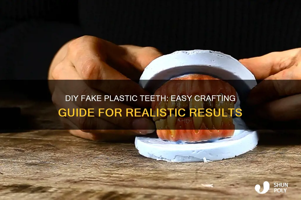 how to make fake plastic teeth