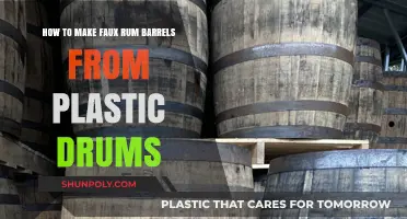 Crafting Faux Rum Barrels: Transforming Plastic Drums into Vintage Decor