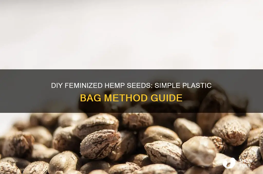 how to make feminized hemp seeds with plastic bag
