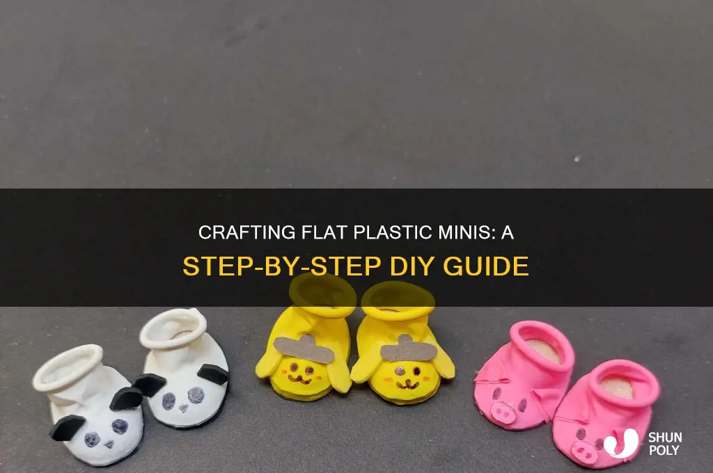 how to make flat plastic minis