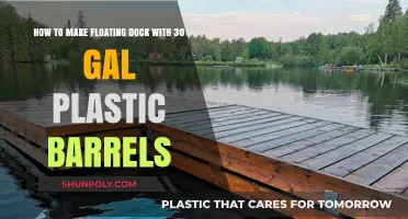 DIY Floating Dock: Build with 30-Gallon Plastic Barrels Easily