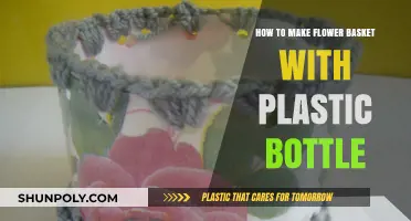 Creative Upcycling: Crafting a Beautiful Flower Basket from Plastic Bottles