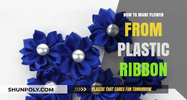 Crafting Delicate Plastic Ribbon Flowers: A Step-by-Step DIY Guide