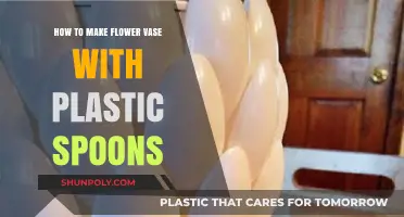 Creative DIY: Crafting a Stunning Flower Vase with Plastic Spoons