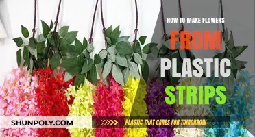 Creative Crafting: Making Beautiful Flowers from Plastic Strips