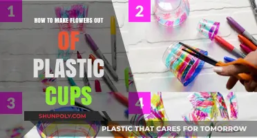 Creative DIY: Crafting Beautiful Flowers from Plastic Cups Easily