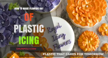 Crafting Delicate Plastic Icing Flowers: A Step-by-Step Tutorial