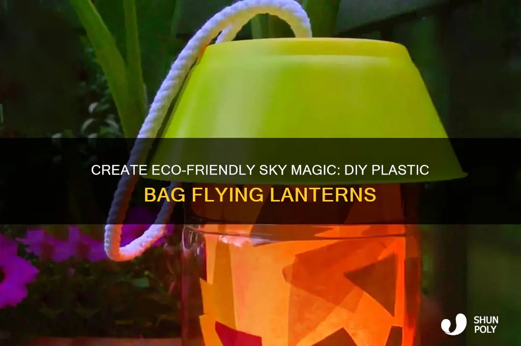 how to make flying lanterns out of plastic bags