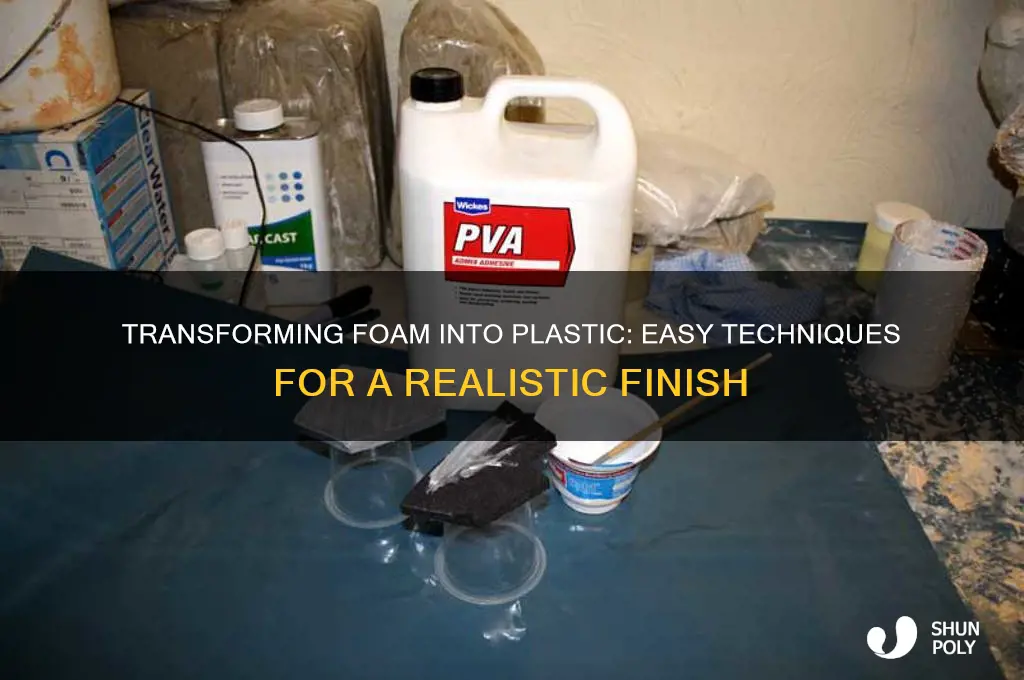 how to make foam look like plastic