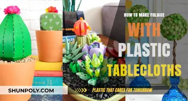 Crafting Lifelike Foliage with Plastic Tablecloths: Easy DIY Tutorial
