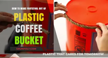 Creative DIY: Transforming a Plastic Coffee Bucket into a Stylish Footstool