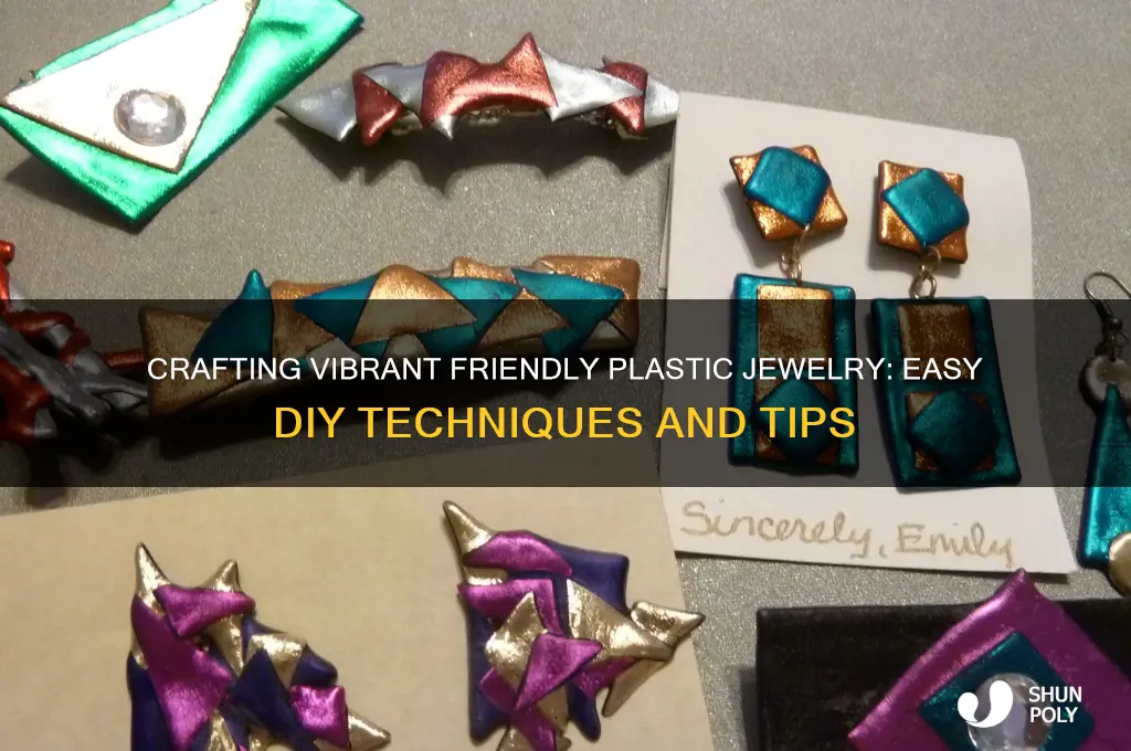 how to make friendly plastic jewelry