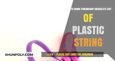 Crafting Colorful Plastic String Friendship Bracelets: A Simple DIY Guide