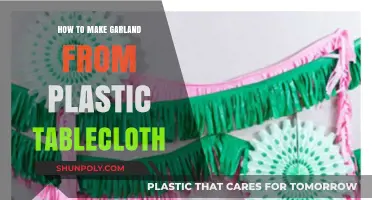 DIY Plastic Tablecloth Garland: Easy Crafting for Festive Decor