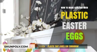 Crafting Cheerful Easter Egg Garlands with Plastic Eggs