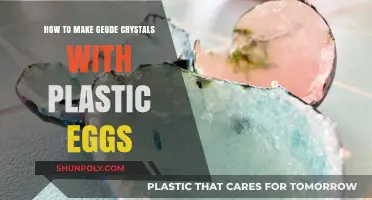 Crafting Geode Crystals: A Creative DIY with Plastic Eggs