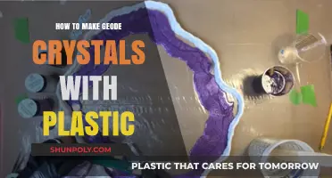 Crafting Geode Crystals: Easy DIY with Plastic Materials