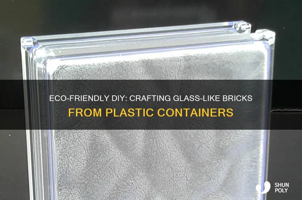 how to make glass bricks out of plastic con