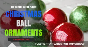 DIY Glitter Plastic Christmas Ball Ornaments: Easy Craft Guide