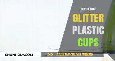 DIY Sparkling Glitter Plastic Cups: Easy Crafting Guide