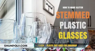 DIY Sparkling Glitter Stemmed Plastic Glasses: Easy Craft Tutorial