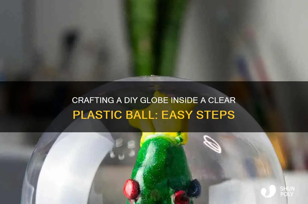 how to make globe in plastic ball