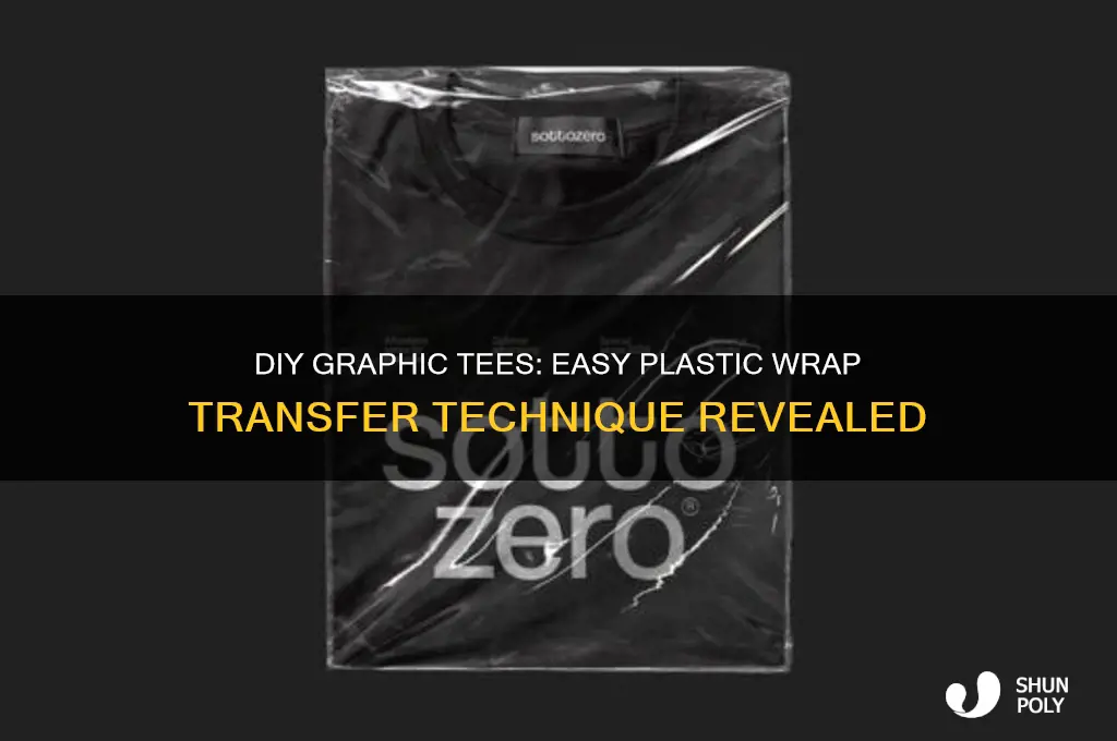 how to make graphic tees with plastic wrap