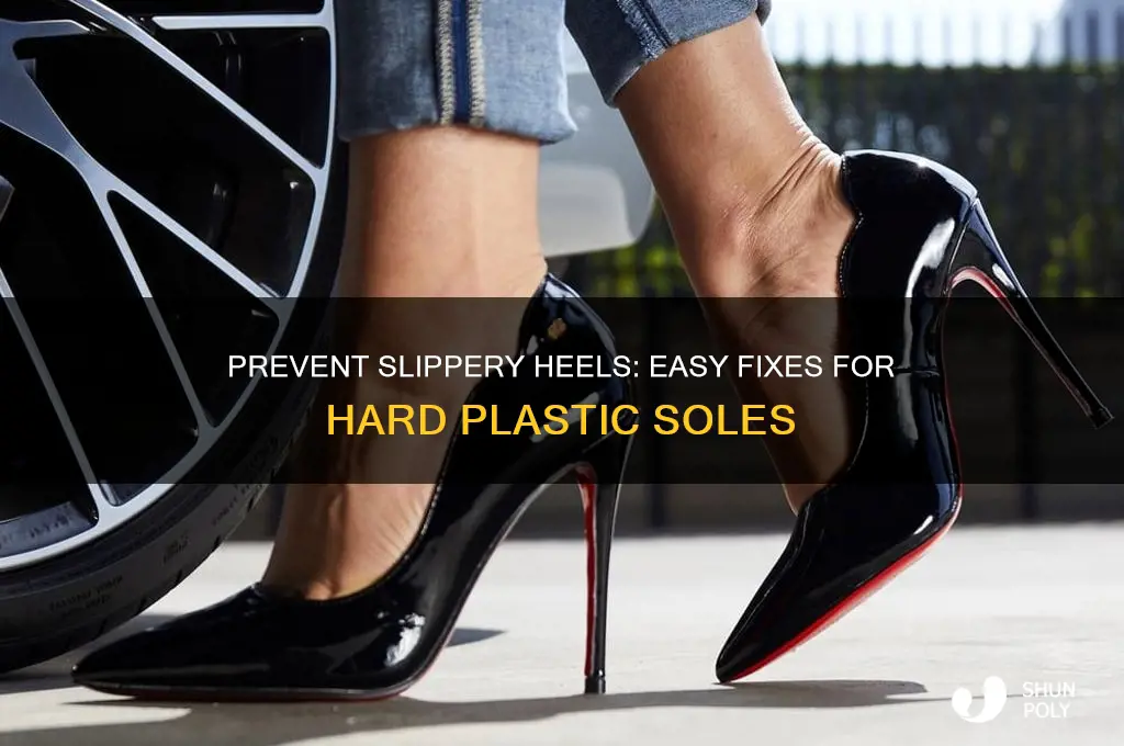 how to make hard plastic heels not slide