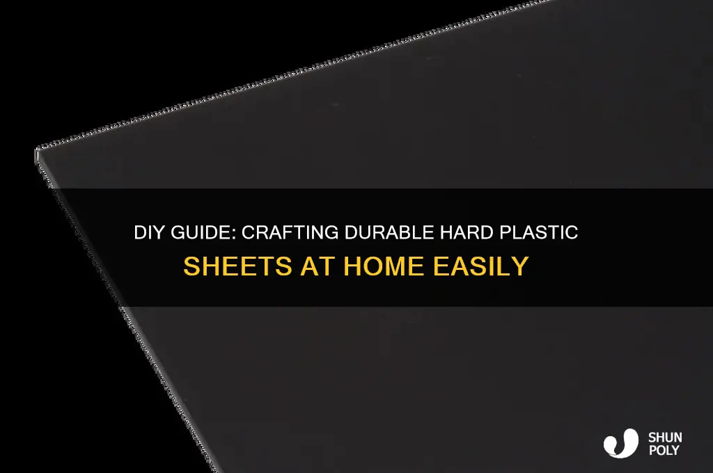 how to make hard plastic sheets
